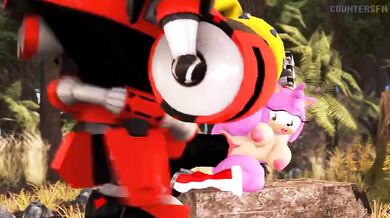 Watch as Amy takes on Omega in a hot, steamy session filled with passion and pleasure.