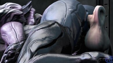 'Big-boobed Sara is attacked by flying dildos in a public place.'