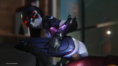 'Mrs. Johnson's juicy pussy is making Widowmaker scream with delight!'
