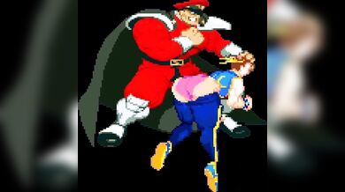 "M. Bison finally gets his hands on Chun Li and punishes her for not being submissive enough."