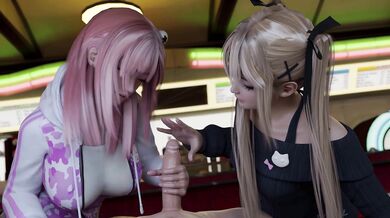 "Honoka's Hot 3-Way - A Hentai Romp with Two Strangers"