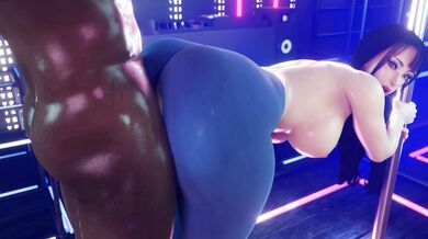 "Mortal Kombat's Chun Li Strips Down in Tight Black Leather and Begins Her First Day of Pole Dancing"