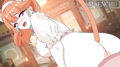 "Exploring the depths of pleasure with Takanashi and Kiara (Maenchu)"