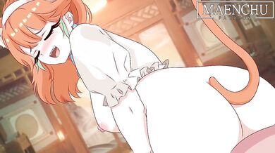 "Exploring the depths of pleasure with Takanashi and Kiara (Maenchu)"