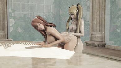 'Futa Marie Rose Gets Double Fucked By A Futa Honoka And Her Giant Cock!'