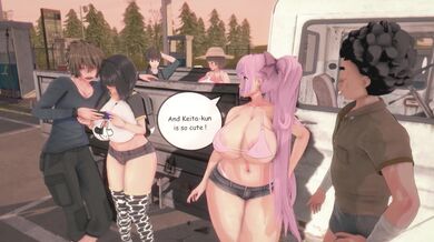 "Mommy, can we go to the beach and play with sand? No, Mommy! We want to stay home and watch anime instead."