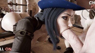 'MILF Teacher Caitlyn Gives Blowjobs to Students in the Classroom'