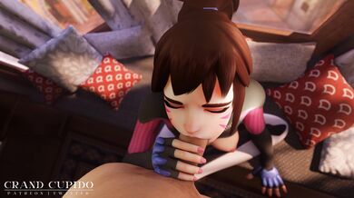 D.va Loving Gentle Blowjob Emoji Overwatch 2