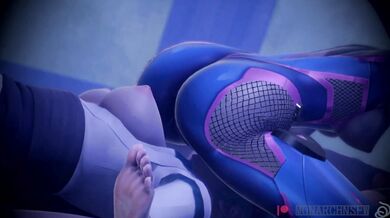 'Overwatch's D.Va and Kiriko Take a Sexual Journey Together'