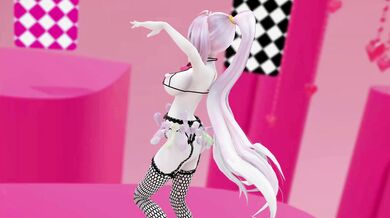 'Unleashing the Rabbit Hole: A Vocaloid Nude Dancing Hentai MMD Video with Red Eyes and Luka's Song'