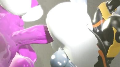 "Rainbow-colored Lesbian Love in a Nude Beach - Amy, Wave and Tangle 3-B"