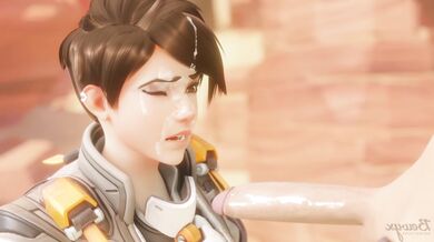 "Cinderella gets fucked by her fairy godmother in a bet with Tracer from Overwatch, and it's all caught on camera by Bewyx."