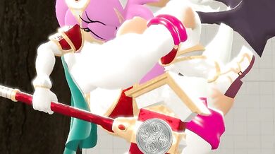 "The Naughty Adventure of Silver Tilver, a Paladin with Amy and Were Rouge"