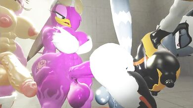 "Three's Company - Amy, Wave and Tangle Fuck Fest!"