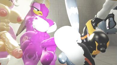 "Three's Company - Amy, Wave and Tangle Fuck Fest!"