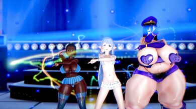"The Erotic Dance of Elise, Selena and Nia!"