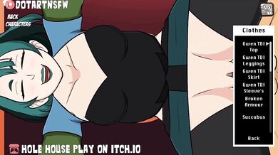 'Total Drama: Gwen's Thick Thighs Spreading Doggy Style in the Hole House'