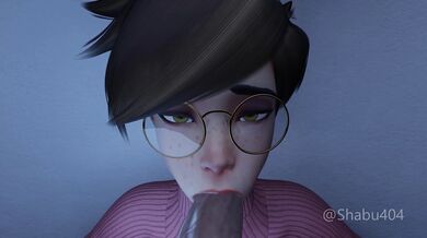 "Against the Wall Tracer Blowjob Hentai Porn"