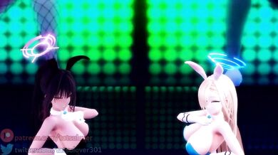 "Sexy Moments with Asuna and Karin: The Love 'n' Lust of MMD Models!"