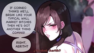'Tyffa y Aerith en un Gangbang Subtitulado en Español'