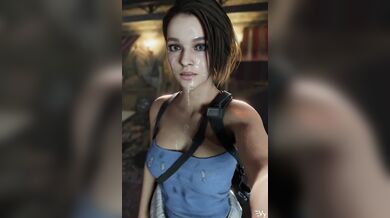 'Bloody_Vixen_gets_a_faceful_of_Jill_Valentine's_cum'