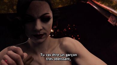 'When the Sun is Down, she comes out, the Last Villager, a witch from legend...'