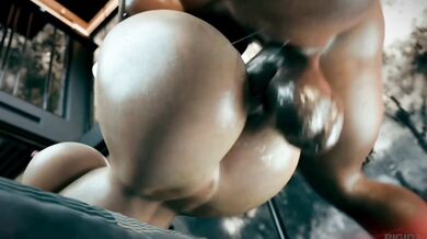 "Futa-loving Domme dominates a helpless submissive in a threesome with her male partner."