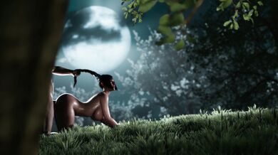 'Shadowheart Part 3: Naked White Goddess with Horns and a Heart of Darkness [Axen Anim]'