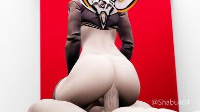 Watch as she rides him reverse cowgirl, her mercy making his pleasure all the more intense!