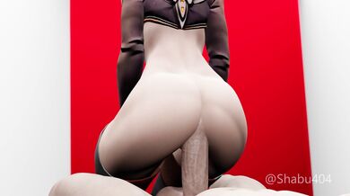 Watch as she rides him reverse cowgirl, her mercy making his pleasure all the more intense!