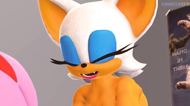 "Japanese Voice Actress Rouge and Amy in a Hot Hentai Threesome"