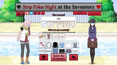 "Welcome to the Strip Poker Night at the Inventory Random Table!"