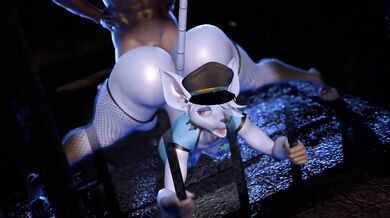 Watch as these two inmates get intimate in their cell, the prison guard caught them but decides to join in on the fun instead!