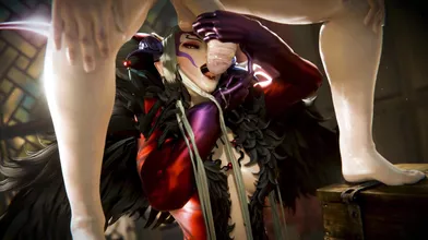 Massaging Ultimecia's Mighty Tits with Sensual Teasing