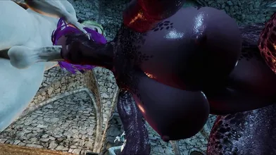 The Epic Adventure of the Dragonborn and the Hentai Huge Dragon Girls: Part One