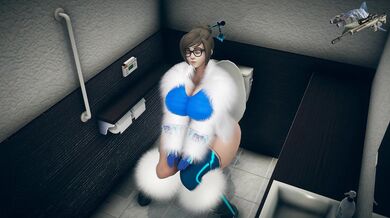 'ElSharkoDiablo - Mei Destroying The Bathroom Front Angle (Hentai Porn Video)'
