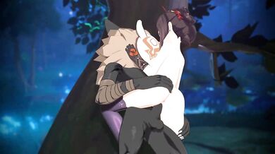 'Chio-ri's naked legs up in the air, calling for a conjuring spell!'