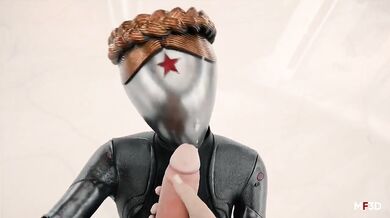 'Thrusting the dancer in the ballroom with her robotic sex machine [MF3D]'