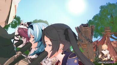 'Mona, Megistus and Eula Lawrence Love Play with Rosaria'