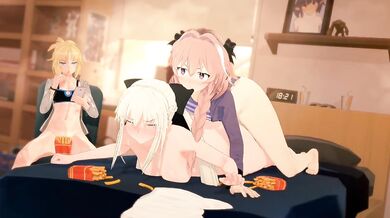 Rewritten as: '"Anon Mom" and "Best Boi" have steamy sex with "MordredFans Edit"'