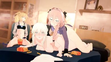 Rewritten as: '"Anon Mom" and "Best Boi" have steamy sex with "MordredFans Edit"'