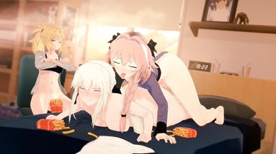 Rewritten as: '"Anon Mom" and "Best Boi" have steamy sex with "MordredFans Edit"'