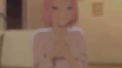 'Sakura's Splendid Scissoring Session with Naruto and Hinata!'