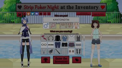 Rewritten as: "Strip Poker Night at the Inventory: Juri Main Char Here"
