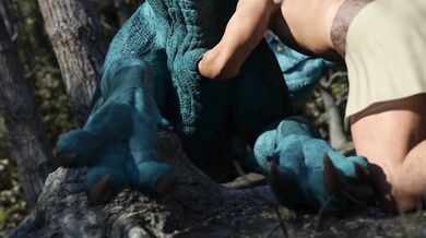 Rewritten as: "The Savage She-Dino: A Mesozoic Mating Dance PMV"