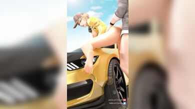 "Sexy Cindy Gets Assfucked on Top of a Shiny Sports Car"