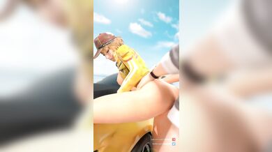 "Sexy Cindy Gets Assfucked on Top of a Shiny Sports Car"