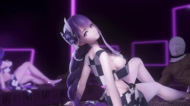"Satisfying the Woodworker with her White Hentai Fuck Doll".