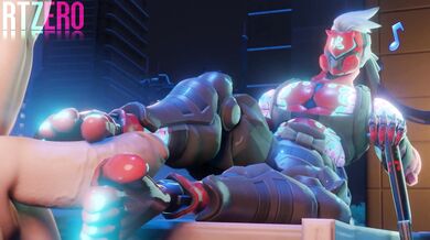 'Hentai Overwatch Genji Giving Footjob'