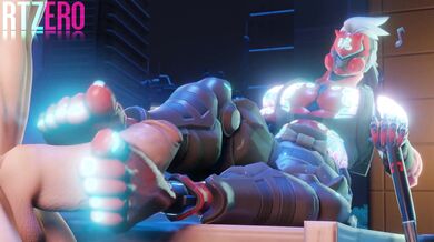 'Hentai Overwatch Genji Giving Footjob'